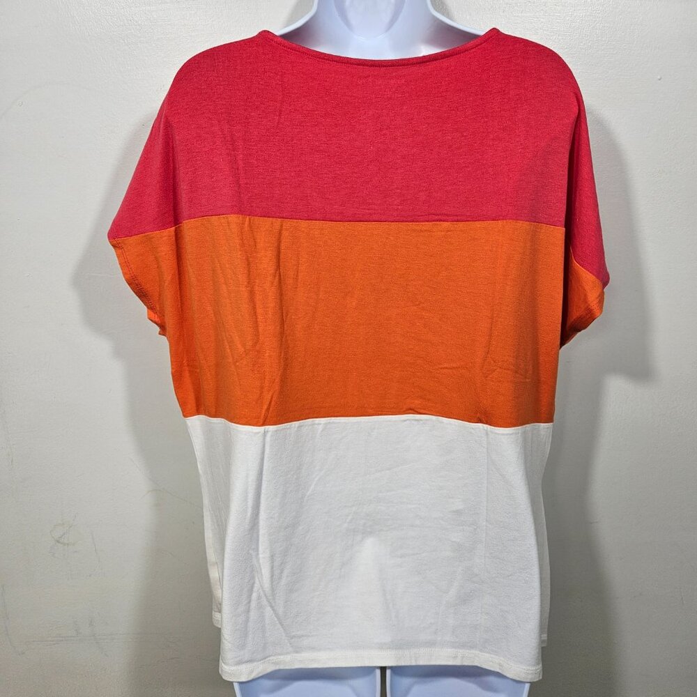 Coldwater Creek Sleeveless Blouse Color Block Size XL 16   (129-13) - Picture 4 of 6